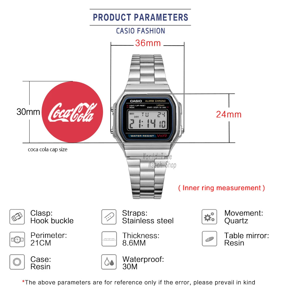 Casio watch silver watch men set brand luxury LED digital Waterproof Quartz men watch Sport military Wrist Watch relogio masculi