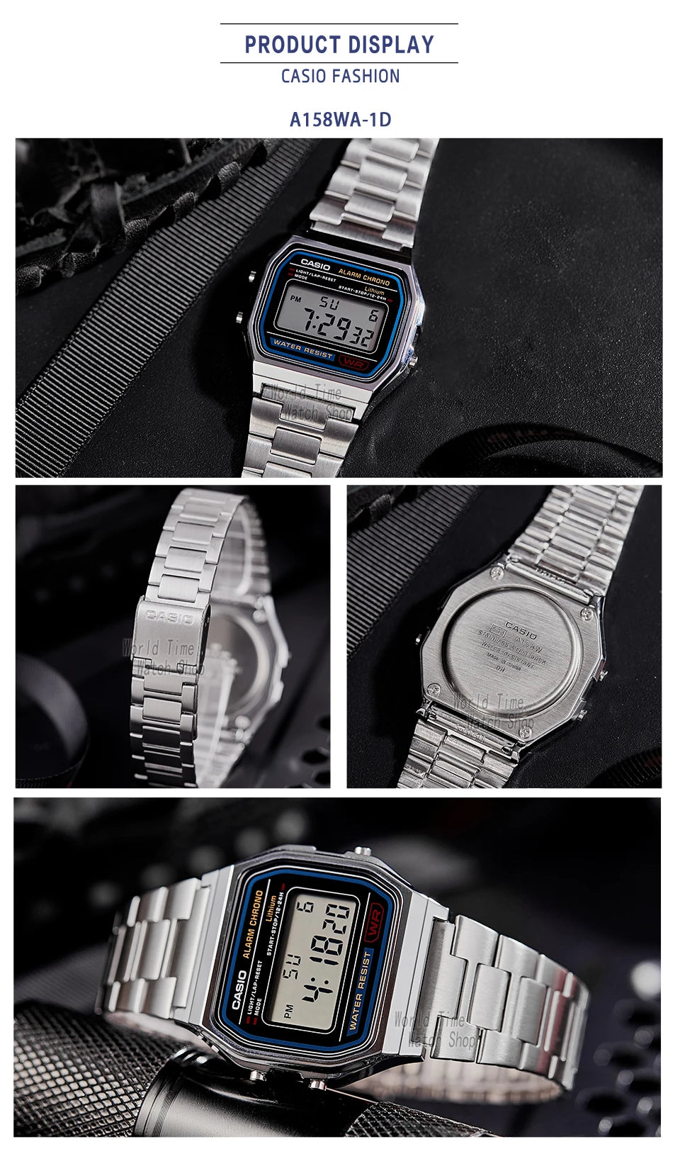 Casio watch silver watch men set brand luxury LED digital Waterproof Quartz men watch Sport military Wrist Watch relogio masculi