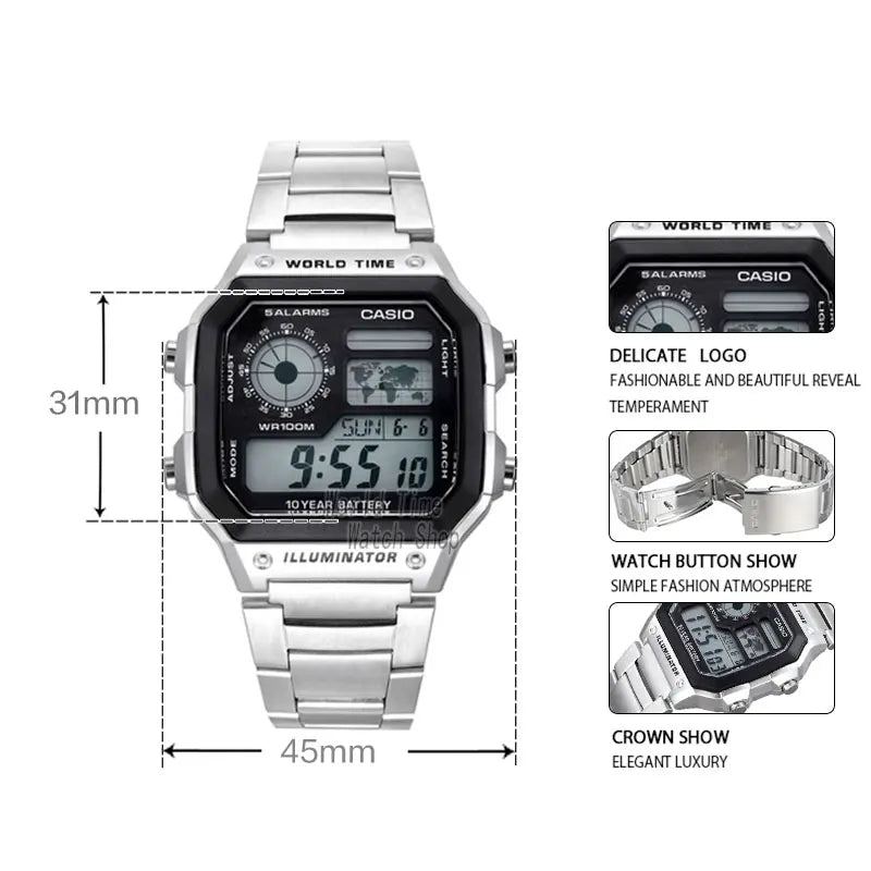 Casio watch Explosion watch men set brand luxury LED military digital  watch sport Waterproof quartz men watch relogio masculino