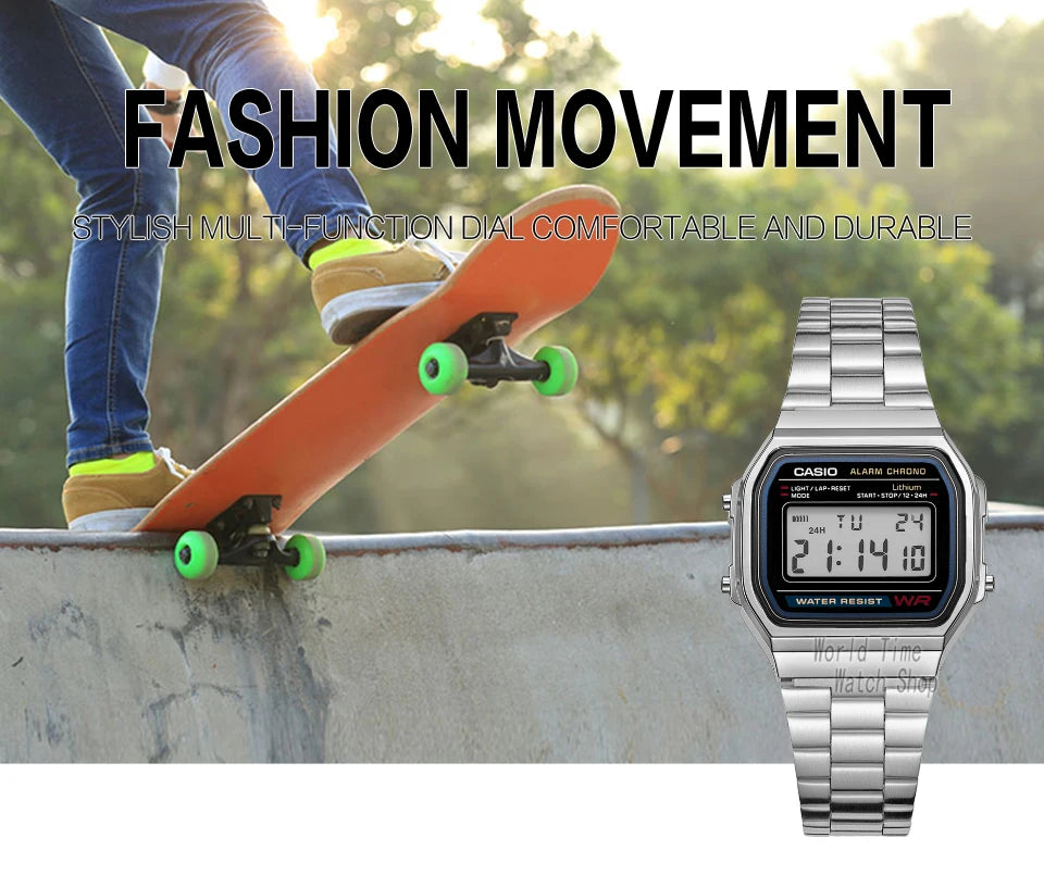 Casio watch silver watch men set brand luxury LED digital Waterproof Quartz men watch Sport military Wrist Watch relogio masculi