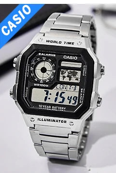 Casio watch silver watch men set brand luxury LED digital Waterproof Quartz men watch Sport military Wrist Watch relogio masculi
